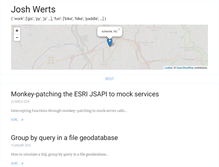 Tablet Screenshot of joshwerts.com